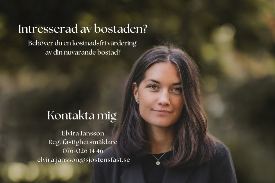 Markplanslägenhet med uteplats i ett naturnära och lugnt område!