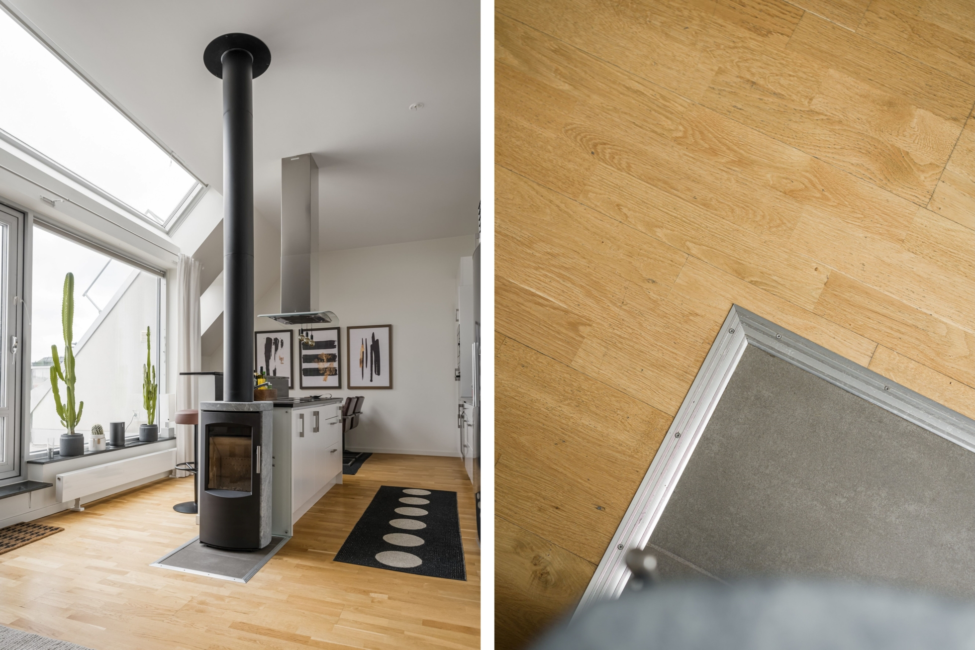 Unik vindsvåning med dubbla balkonger!