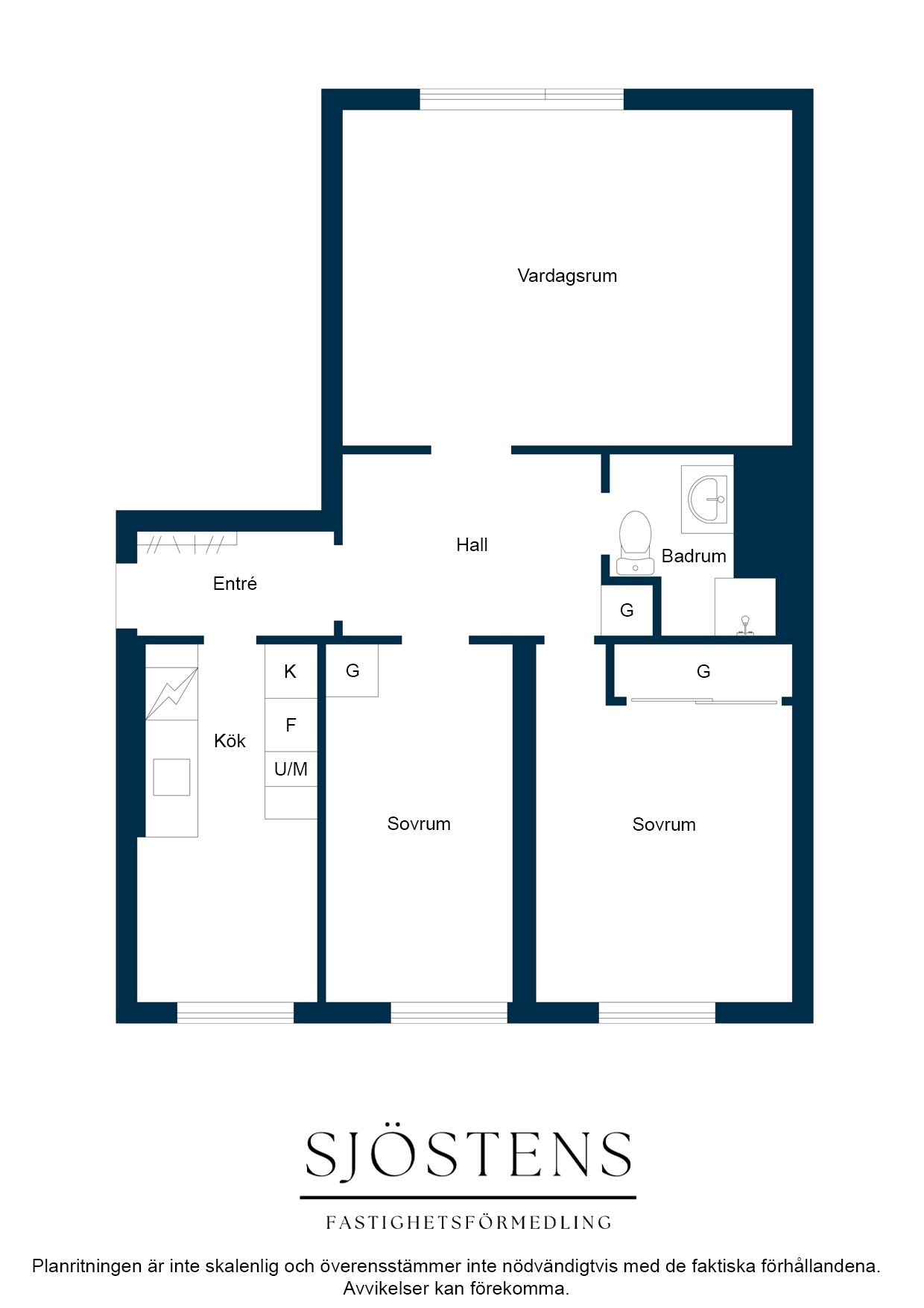 Charmig funkis-trea med smakfull färgsättning!