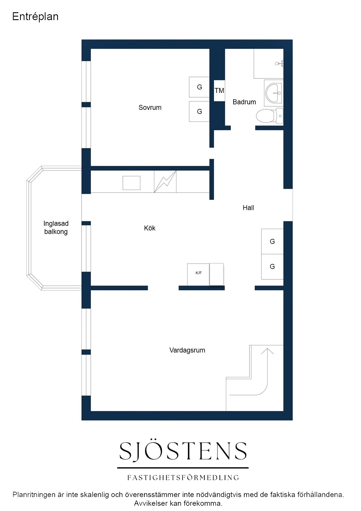 Etagelägenhet högst upp i huset!